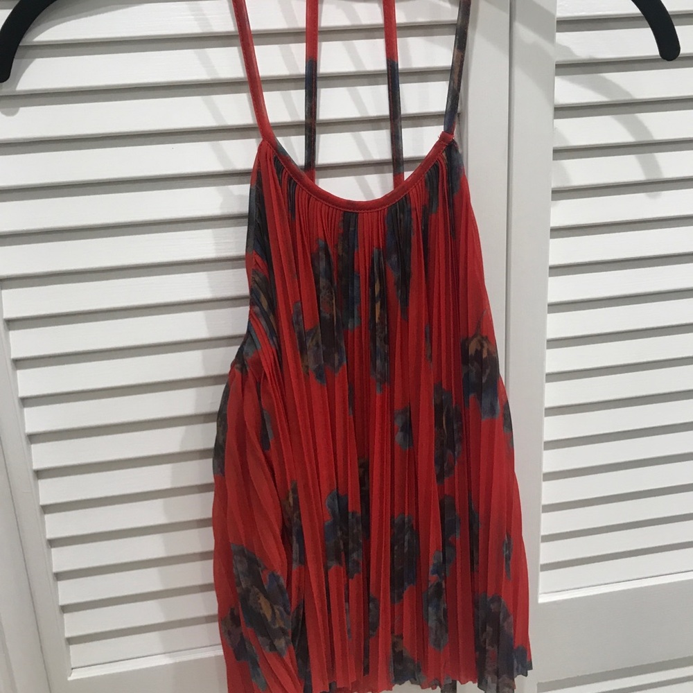 Red Floral Tank